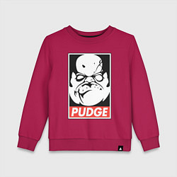 Свитшот хлопковый детский Pudge Dota Пудж, цвет: маджента
