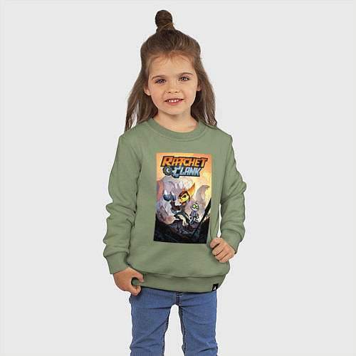 Детский свитшот Ratchet & Clank / Авокадо – фото 3