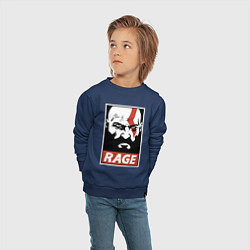 Свитшот хлопковый детский RAGE GOW, цвет: тёмно-синий — фото 2