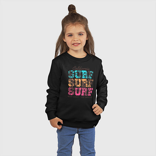 Детский свитшот Surf / Черный – фото 3