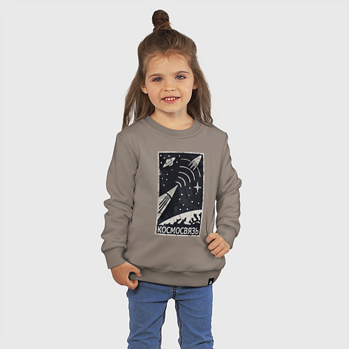 Детский свитшот Космосвязь / Утренний латте – фото 3