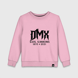 Свитшот хлопковый детский DMX King, цвет: светло-розовый