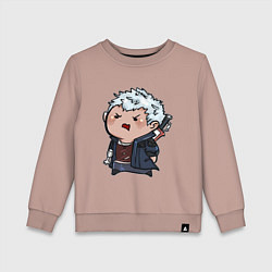 Свитшот хлопковый детский Baby Nero, цвет: пыльно-розовый