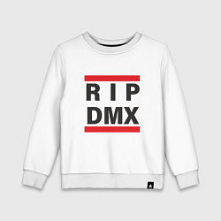 Свитшот хлопковый детский RIP DMX, цвет: белый