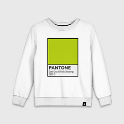 Свитшот хлопковый детский Shrek: Pantone Color, цвет: белый