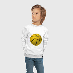 Свитшот хлопковый детский Wu-Tang Basketball, цвет: белый — фото 2