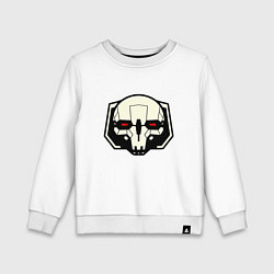 Свитшот хлопковый детский Mech BattleTech, цвет: белый