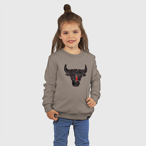 Детский свитшот Bulls - Jordan / Утренний латте – фото 3