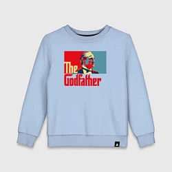 Свитшот хлопковый детский Godfather logo, цвет: мягкое небо