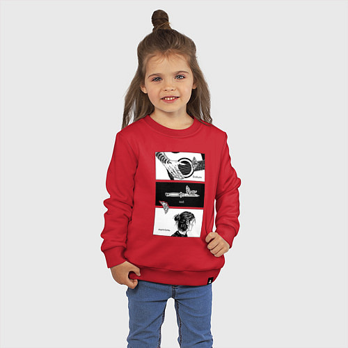 Детский свитшот Endure and survive / Красный – фото 3