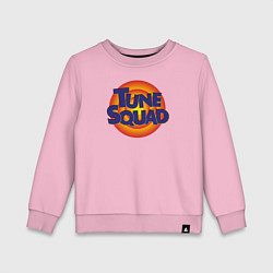Свитшот хлопковый детский Tune Squad, цвет: светло-розовый