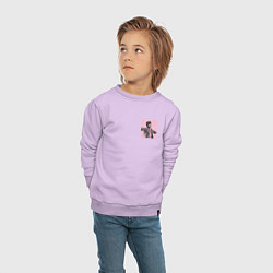Свитшот хлопковый детский EUPHORIA BTS PINK Edition, цвет: лаванда — фото 2