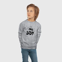 Свитшот хлопковый детский DDT Юрий Шевчук, цвет: меланж — фото 2