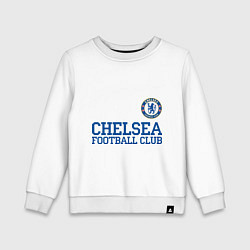 Свитшот хлопковый детский Chelsea FC: Blue, цвет: белый