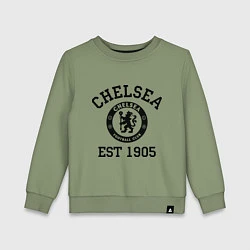 Свитшот хлопковый детский Chelsea 1905, цвет: авокадо