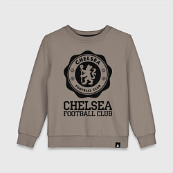 Свитшот хлопковый детский Chelsea FC: Emblem, цвет: утренний латте