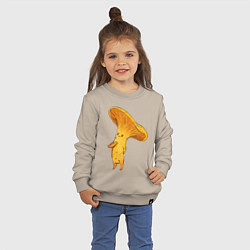Свитшот хлопковый детский Лисичка, цвет: миндальный — фото 2