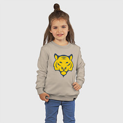 Свитшот хлопковый детский Yellow Tiger, цвет: миндальный — фото 2