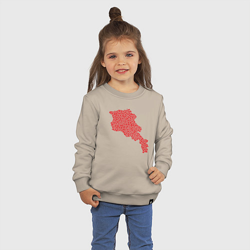 Детский свитшот Red Armenia / Миндальный – фото 3