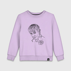 Свитшот хлопковый детский Бельмондо Babel, цвет: лаванда