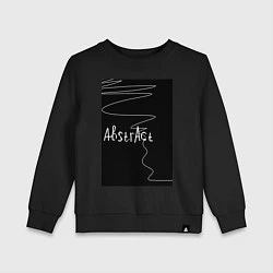 Свитшот хлопковый детский Abstract style, цвет: черный