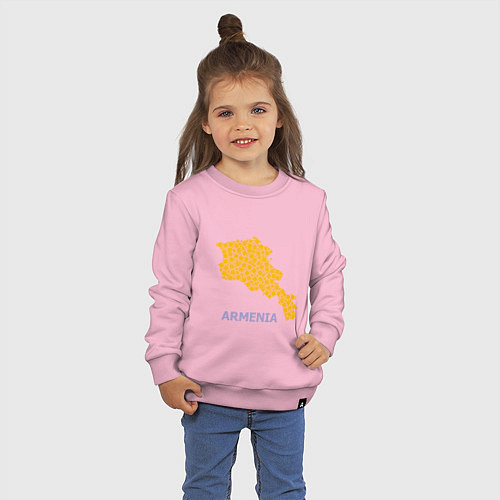 Детский свитшот Golden Armenia / Светло-розовый – фото 3