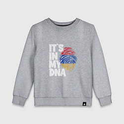 Свитшот хлопковый детский ДНК - Армения, цвет: меланж