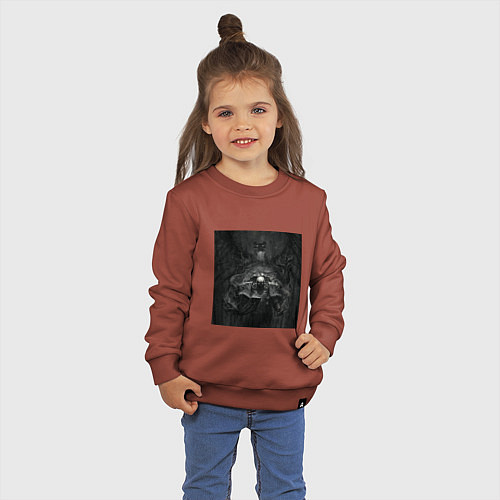 Детский свитшот WARHAMMER chaos хаос / Кирпичный – фото 3