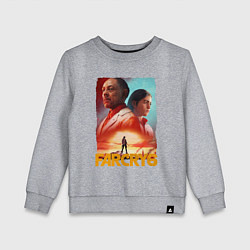 Свитшот хлопковый детский FAR CRY 6 ФАР КРАЙ 6 ПОСТЕР, цвет: меланж