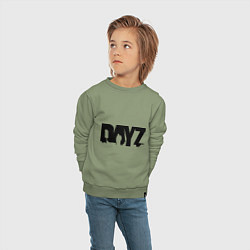 Свитшот хлопковый детский DayZ, цвет: авокадо — фото 2