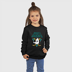 Свитшот хлопковый детский Анахайм Дакс, Mighty Ducks, цвет: черный — фото 2