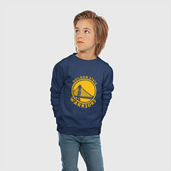 Свитшот хлопковый детский Golden state Warriors NBA, цвет: тёмно-синий — фото 2