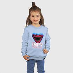 Свитшот хлопковый детский Poppy Playtime: Monster, цвет: мягкое небо — фото 2