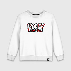 Свитшот хлопковый детский Poppy Playtime: Logo, цвет: белый