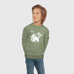 Свитшот хлопковый детский The 2nd Law - Muse, цвет: авокадо — фото 2