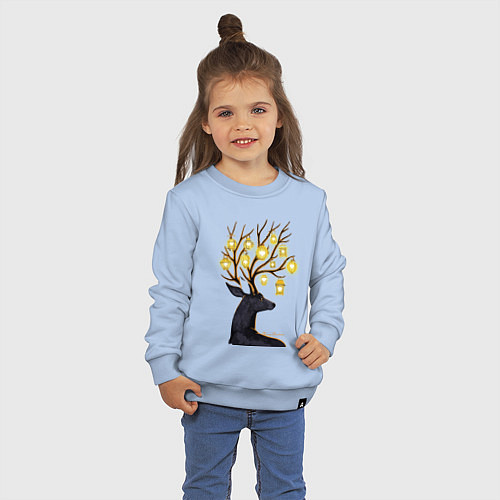 Детский свитшот Рождественские огни / Мягкое небо – фото 3