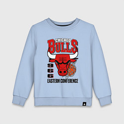 Свитшот хлопковый детский Chicago Bulls NBA, цвет: мягкое небо