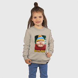 Свитшот хлопковый детский Eric Cartman 3D South Park, цвет: миндальный — фото 2