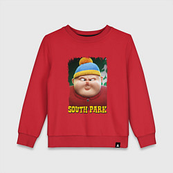 Свитшот хлопковый детский Eric Cartman 3D South Park, цвет: красный