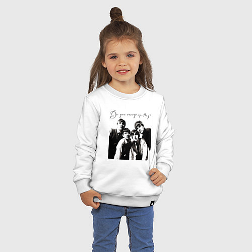 Детский свитшот А вы узнали, кто это? / Белый – фото 3