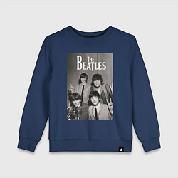 Свитшот хлопковый детский Легендарные музыканты, цвет: тёмно-синий