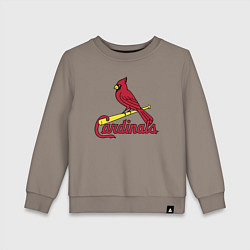 Свитшот хлопковый детский St Louis Cardinals - baseball team, цвет: утренний латте