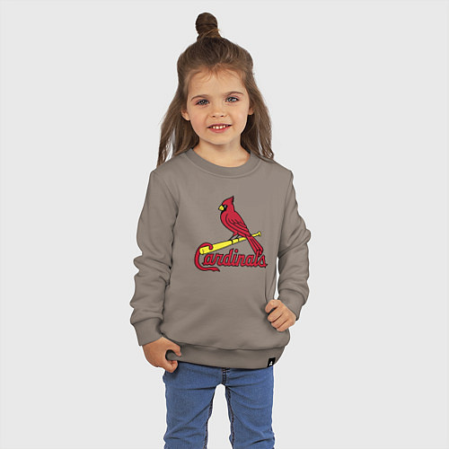 Детский свитшот St Louis Cardinals - baseball team / Утренний латте – фото 3