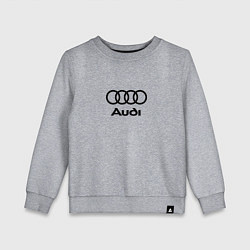 Свитшот хлопковый детский Audi, цвет: меланж
