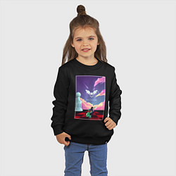 Свитшот хлопковый детский Deltarune Vol 8, цвет: черный — фото 2