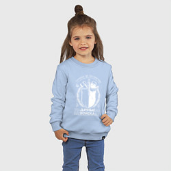 Свитшот хлопковый детский СОРНЯКИ НЕ БЕССМЕРТНЫ Дачные войска, цвет: мягкое небо — фото 2