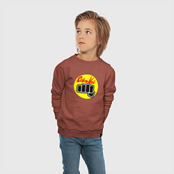 Свитшот хлопковый детский Кулак Кобра Кай Сериал Cobra Kai, цвет: кирпичный — фото 2