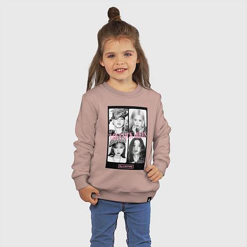 Детский свитшот Blackpink K-pop / Пыльно-розовый – фото 3