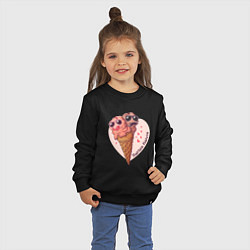 Свитшот хлопковый детский Вместе навсегда!, цвет: черный — фото 2