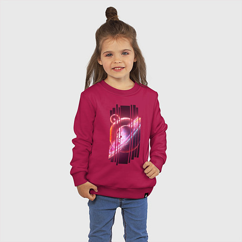 Детский свитшот Моя Вселенная Космическое настроение / Маджента – фото 3